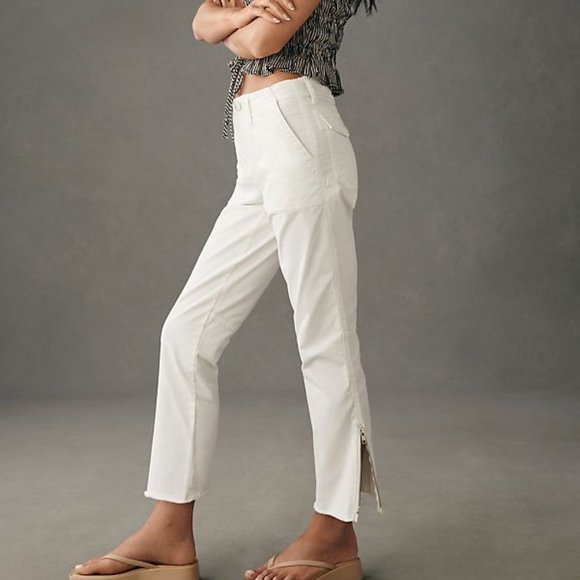 Anthropologie Sanctuary Peace Maker Crop Pants size 30 new white color - Picture 4 of 6